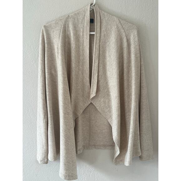 Women's Karen Kane Tan Drape Front Long Cardigan Sweater Size XS - Picture 2 of 4